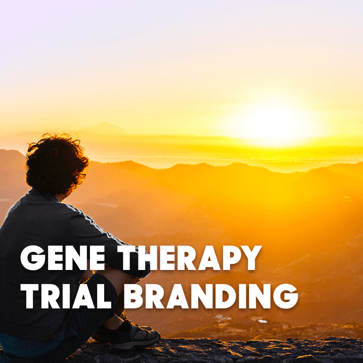 Gene therapy trial branding case study