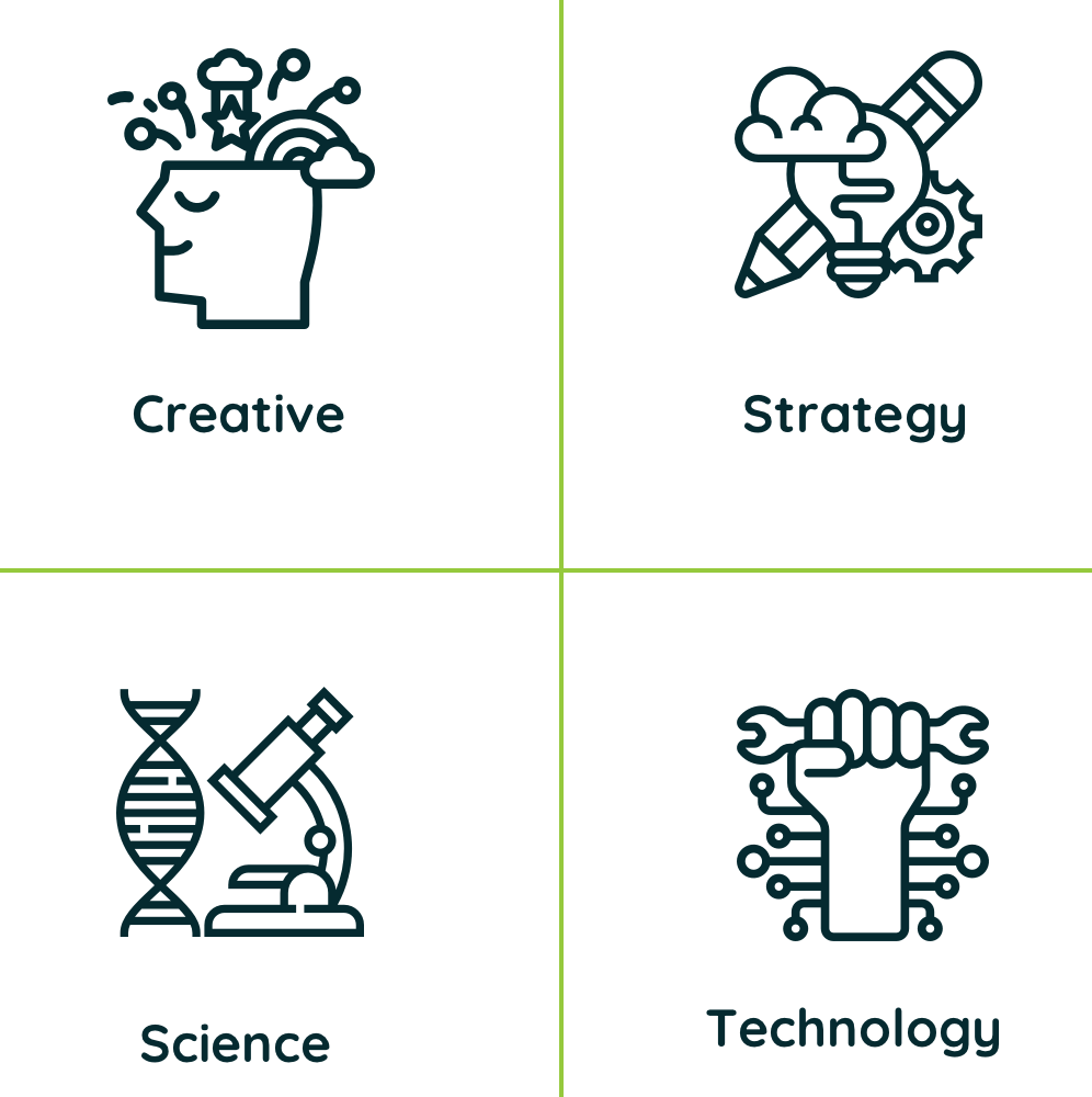 Creative, Strategy, Science & Technology